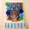 Peacock theme Ganpati DIY decor kit for home celebrations