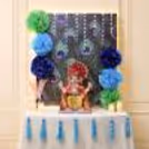 Peacock theme Ganpati DIY decor kit for home celebrations