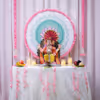 Lotus theme Ganpati DIY decor kit for home celebrations