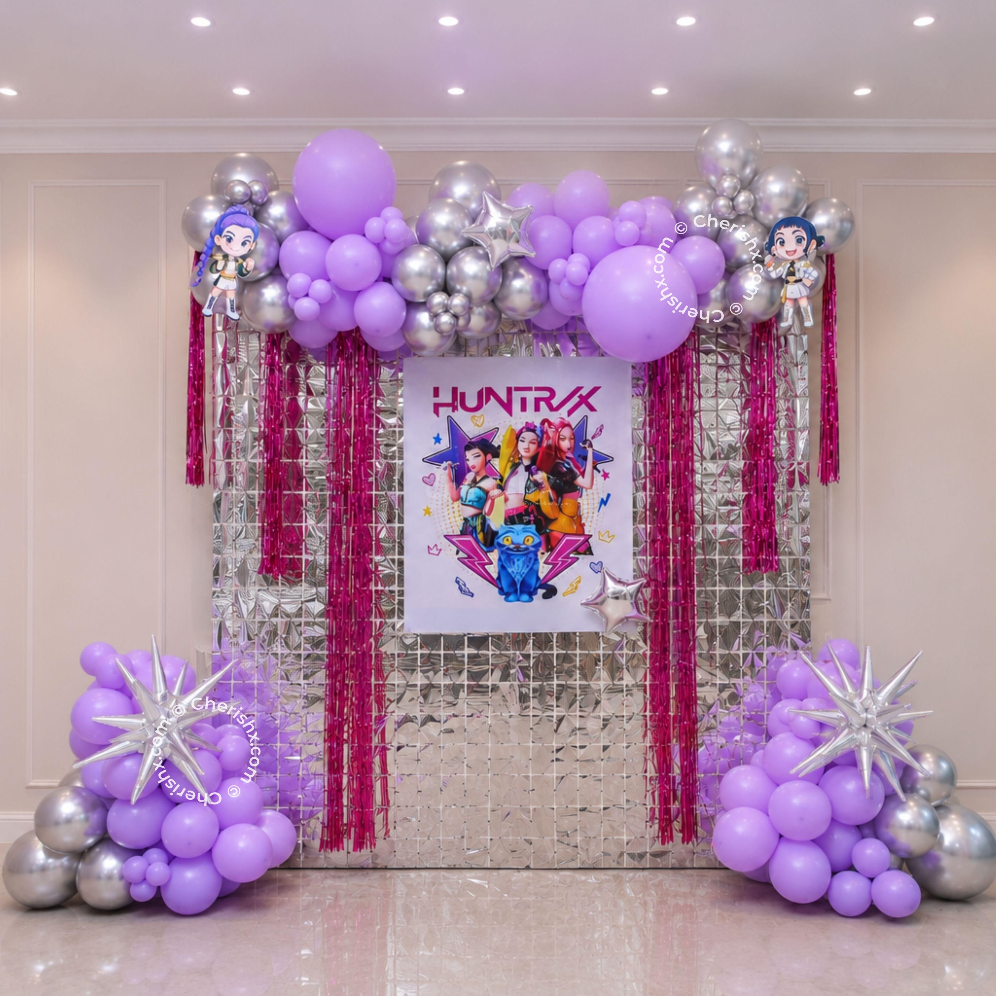 K-Pop Birthday Theme Wall Decor