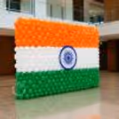 Tiranga Balloon Wall with Ashoka Chakra — photo 3