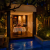 Romantic private poolside cabana dinner at Conrad Bengaluru