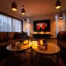 Private movie night and dinner setup for couples with romantic décor