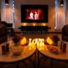 Cosy private movie experience for couples with dinner and mocktails