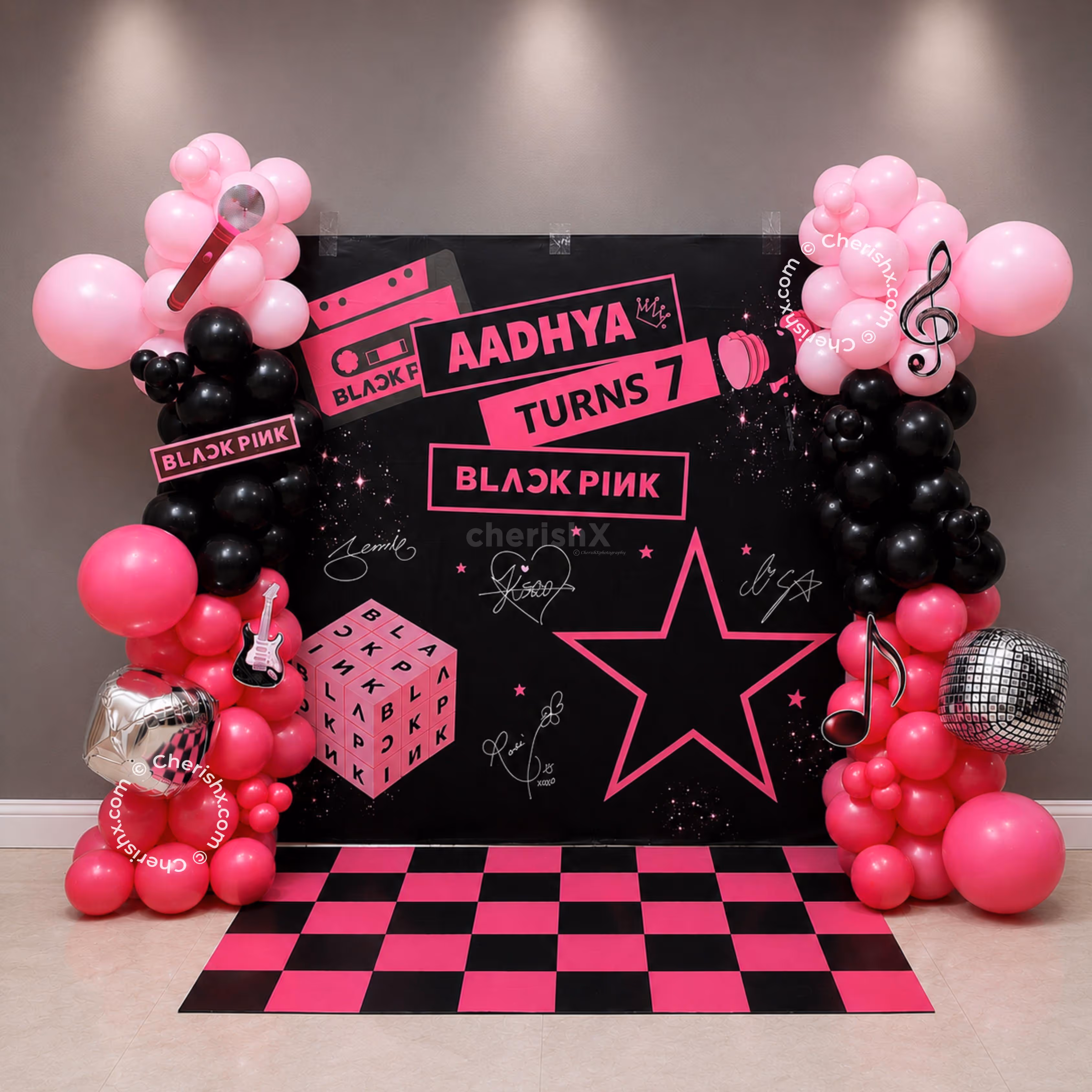 Step onto the stage with this customized BLACKPINK wall and floor setup.