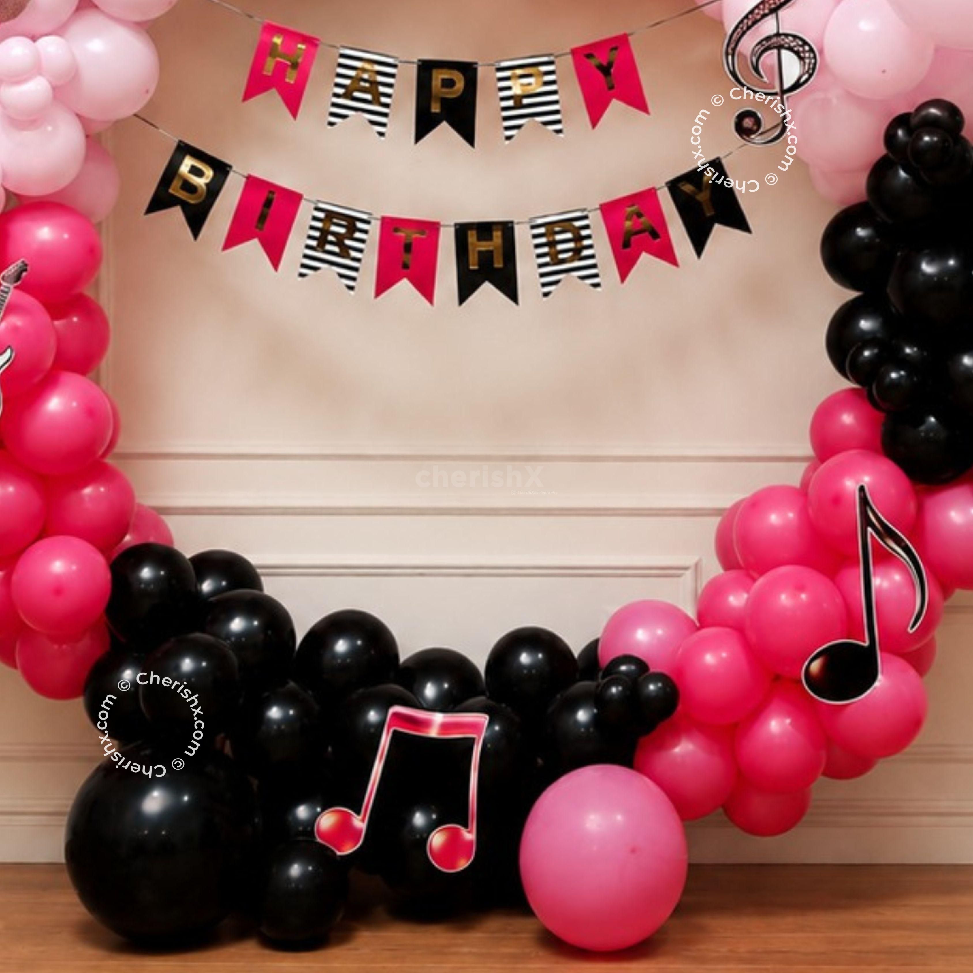 Picture-perfect pinks and sleek black accents for your big day.