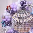 Themed Paper Cut-Outs On The Balloon Arch Add To The Concert Vibes Of The Birthday Celebration.