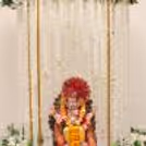 Traditional Jasmine Ganpati Backdrop