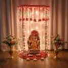 Pearl & Rose Ganesh Chaturthi Decoration