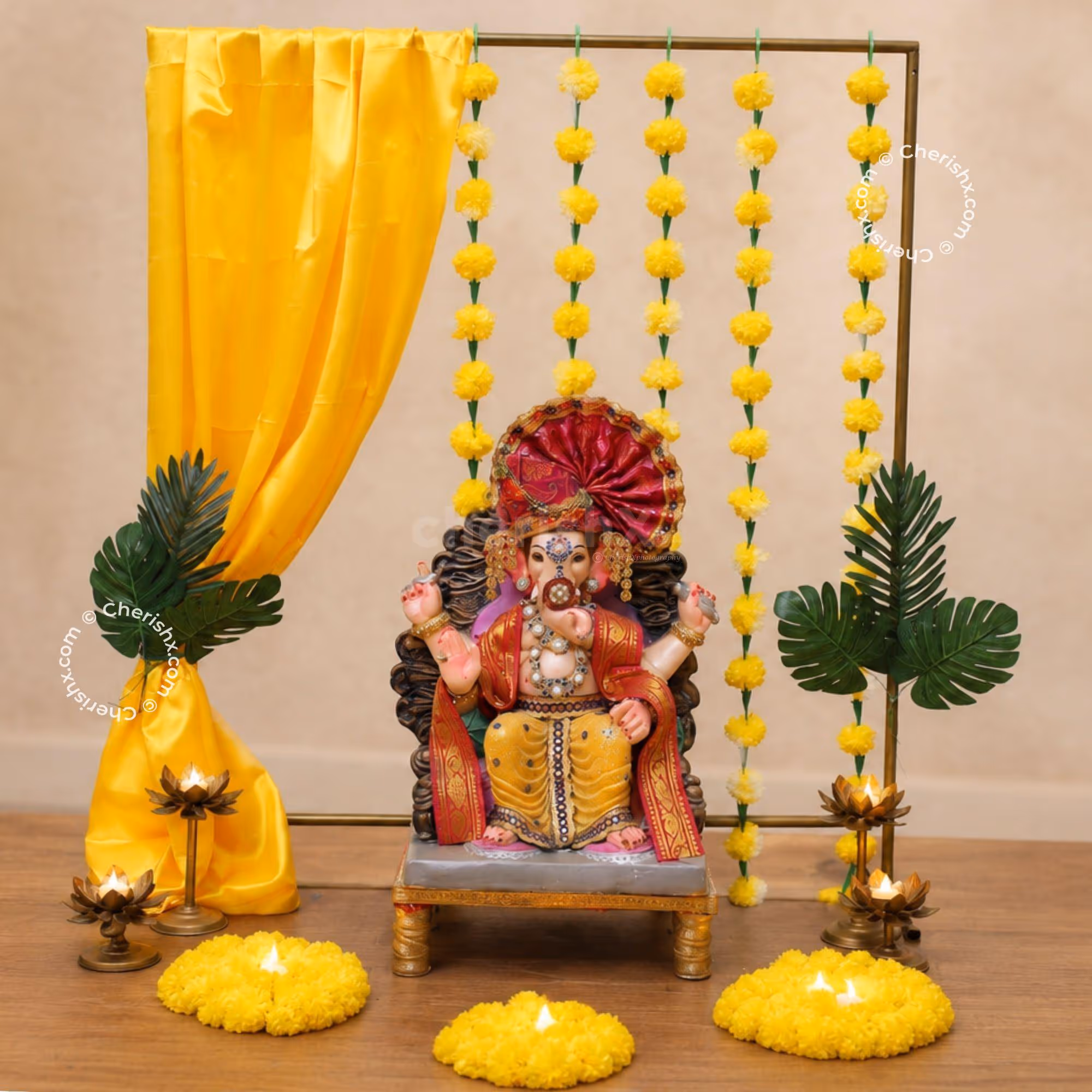 Easy DIY Ganesha chaturthi decoration