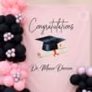 Office Farewell Decoration with Balloons and Custom Flex