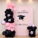 Elegant Farewell Decor with Customized Congratulations Flex