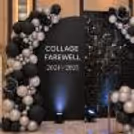 Customized farewell photo backdrop for memorable celebrations