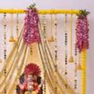 Celebrate Ganesh Chaturthi with our exclusive Ganesh Chaturthi Pandal Decoration in Shimmery Golden Colour theme.