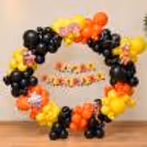 Naruto-themed birthday ring stand setup