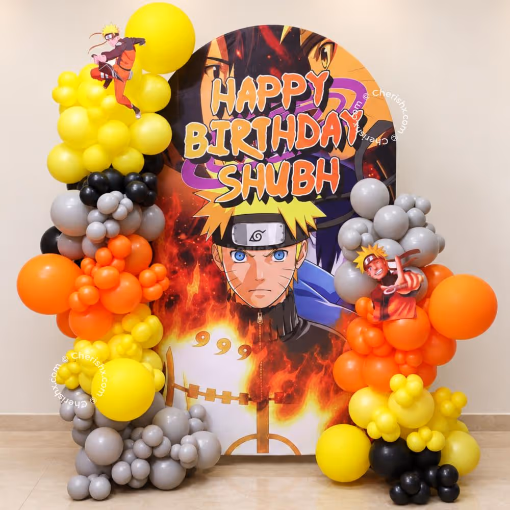 Hidden Leaf vibes for the ultimate Naruto birthday.