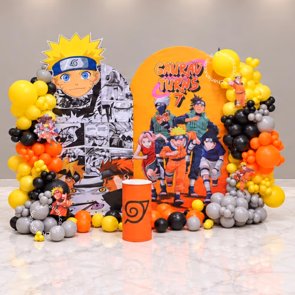 Bring the world of Naruto to your birthday celebration.