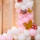 Beautiful lotus backdrop for a special name revealing ceremony