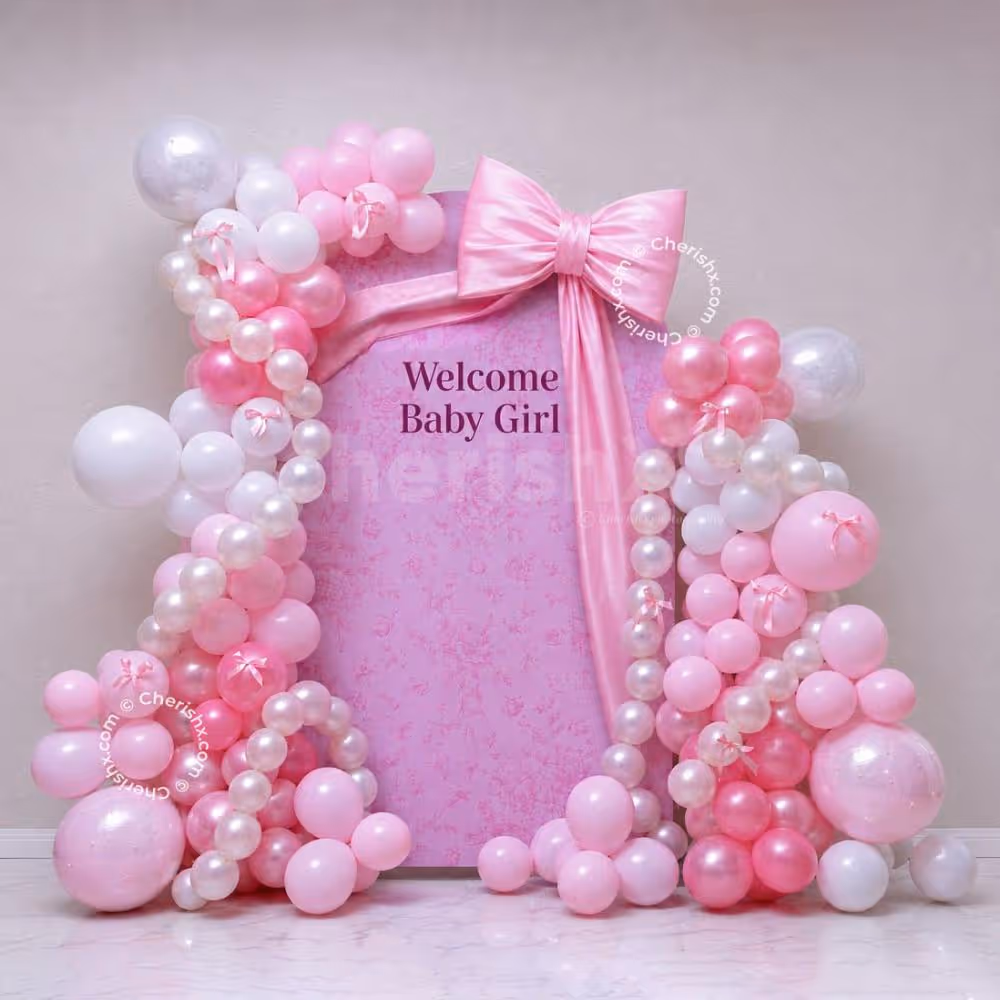 Welcome your little princess in timeless pink elegance.