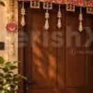 Creative toran-making workshop where participants design and assemble decorative hangings for their doors.