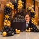 Black & Gold Retirement Decor
