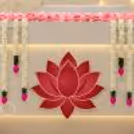 Lotus Glow Diwali Reception Decor — photo 3