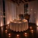 Luxury Karwa Chauth private cabana candlelight dinner at The Umrao Hotel.