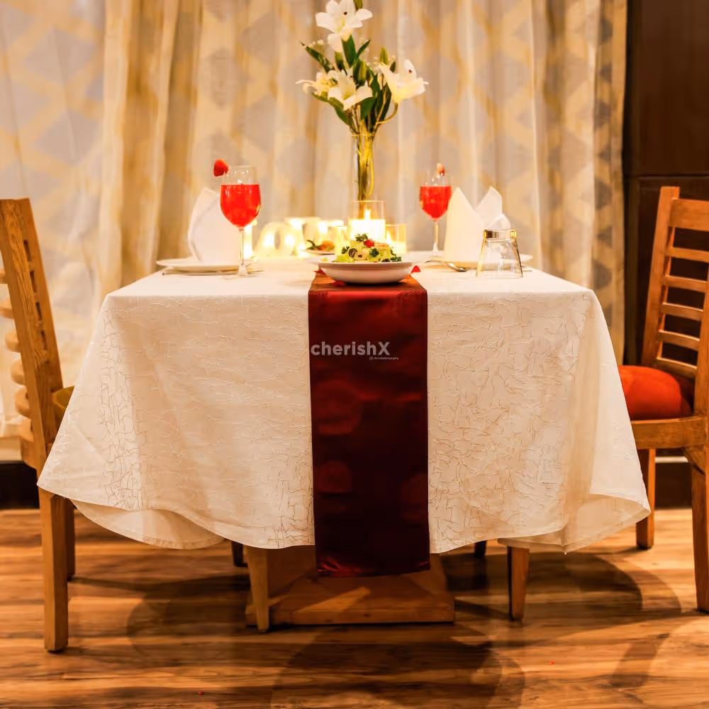 Romantic Karwa Chauth candlelight dinner experience at Country Inn