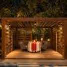Luxury Karwa Chauth poolside gazebo dining experience at The Connaught Hotel, CP.