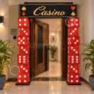 Eye-Catching Dice Entrance Decoration
