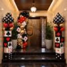 Casino Welcome Balloon Decor for Party Entrance