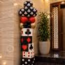 Casino Theme Entrance Decor with Dice & Cards