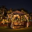 Luxury gazebo dinner with a 4-course meal and unlimited soft drinks at Eros Hotels, South Delhi.