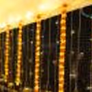 Brass Lotus Candle Hangings and Crystal Strings for Diwali Balcony Decoration