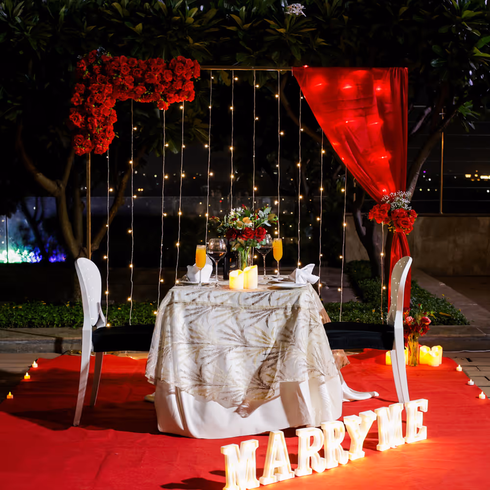 proposal setup for couples in delhi ncr