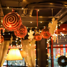 Gentle fairy light glow enhances ornaments’ colors and textures, making it amazing