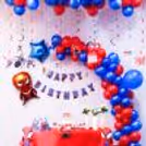 Webs in the air stars shining bright and birthday vibes feel super right