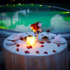 romantic candlelight dining by the pool in delhi ncr