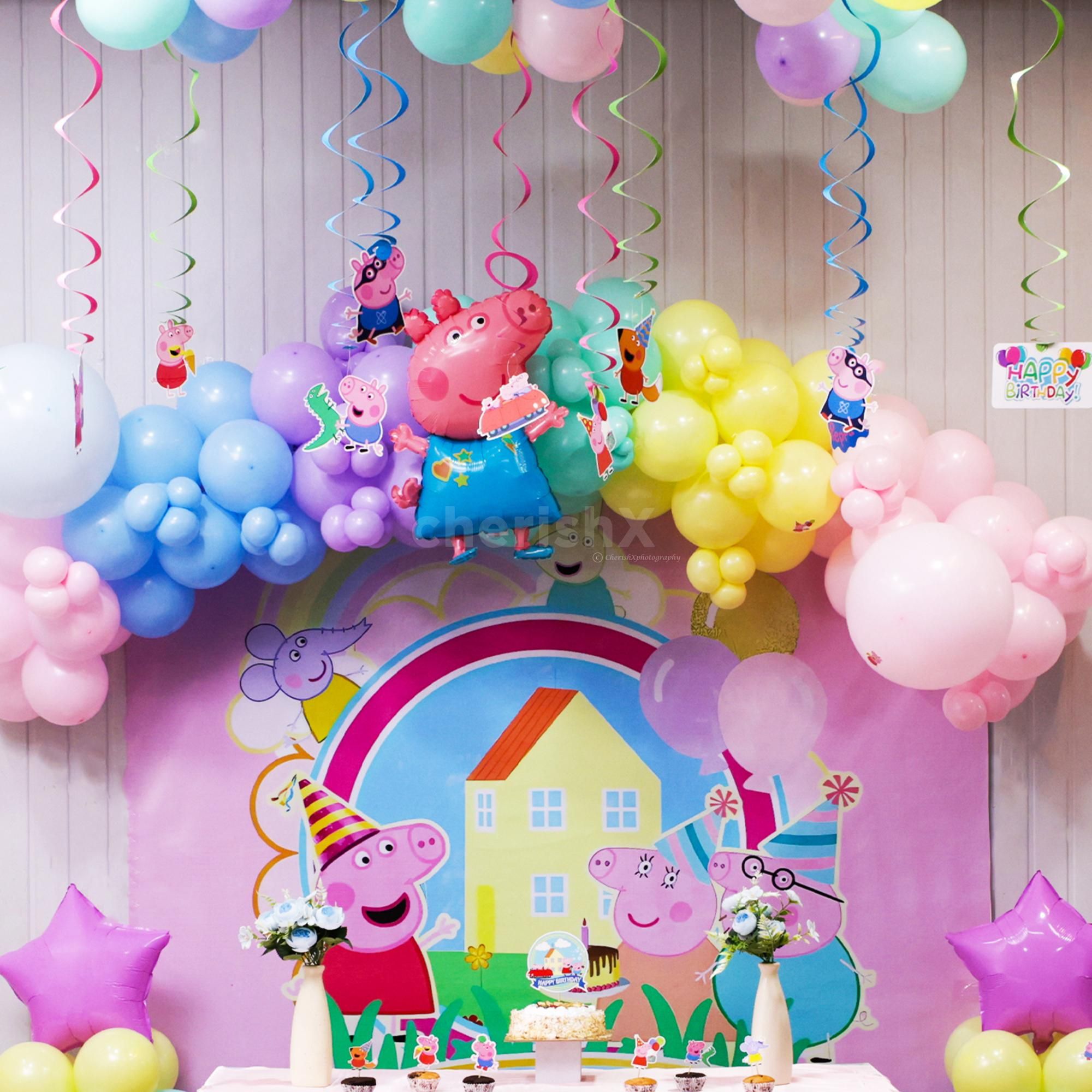 Purple Stars Shine Bright As The Peppa Birthday Vibe Pops In Every Photo Frame