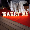 marry me letters for proposal setup