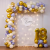 Announce your age amid birthday’s colorful balloons and fairy lights’ glow