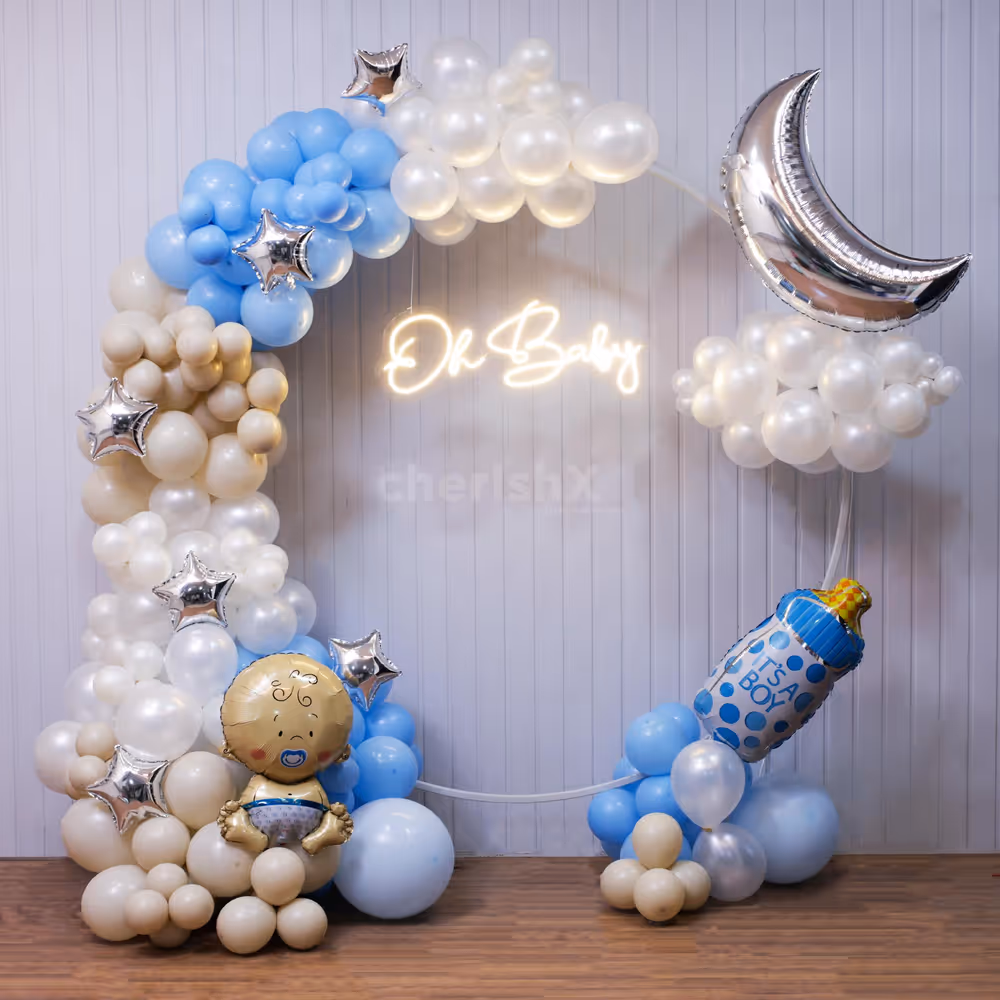 A little one is on the way Let the love and balloons flow