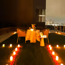 Romantic Candlelight dining setup, aesthetic candlelight setup, date night setup romantic