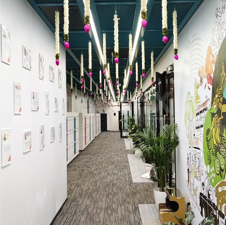 Create a welcoming entry or canopy effect with these ceiling hangings