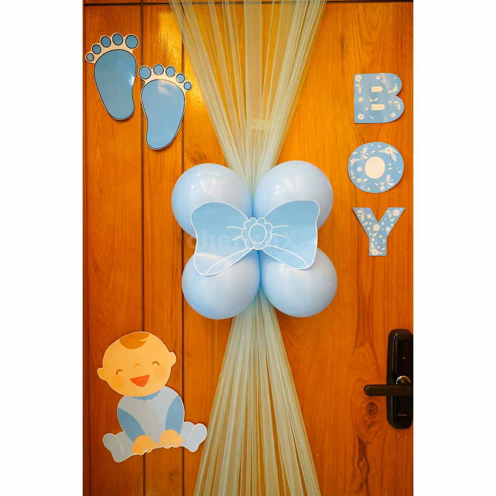 welcome baby entry decor