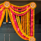 Soft illumination highlights the colourful wall display making it eye-catching.