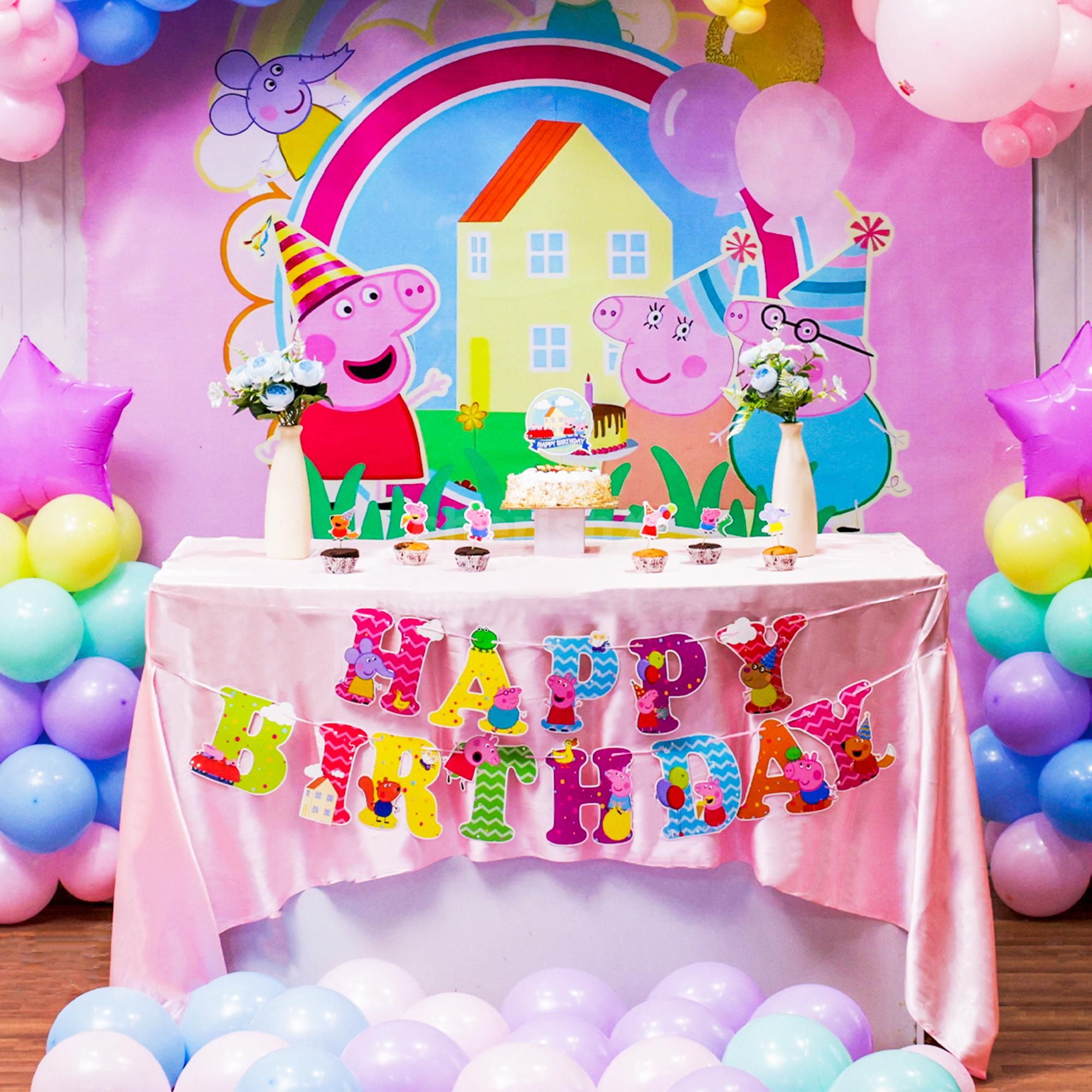 Purple Stars Shine Bright As The Peppa Birthday Vibe Pops In Every Photo Frame