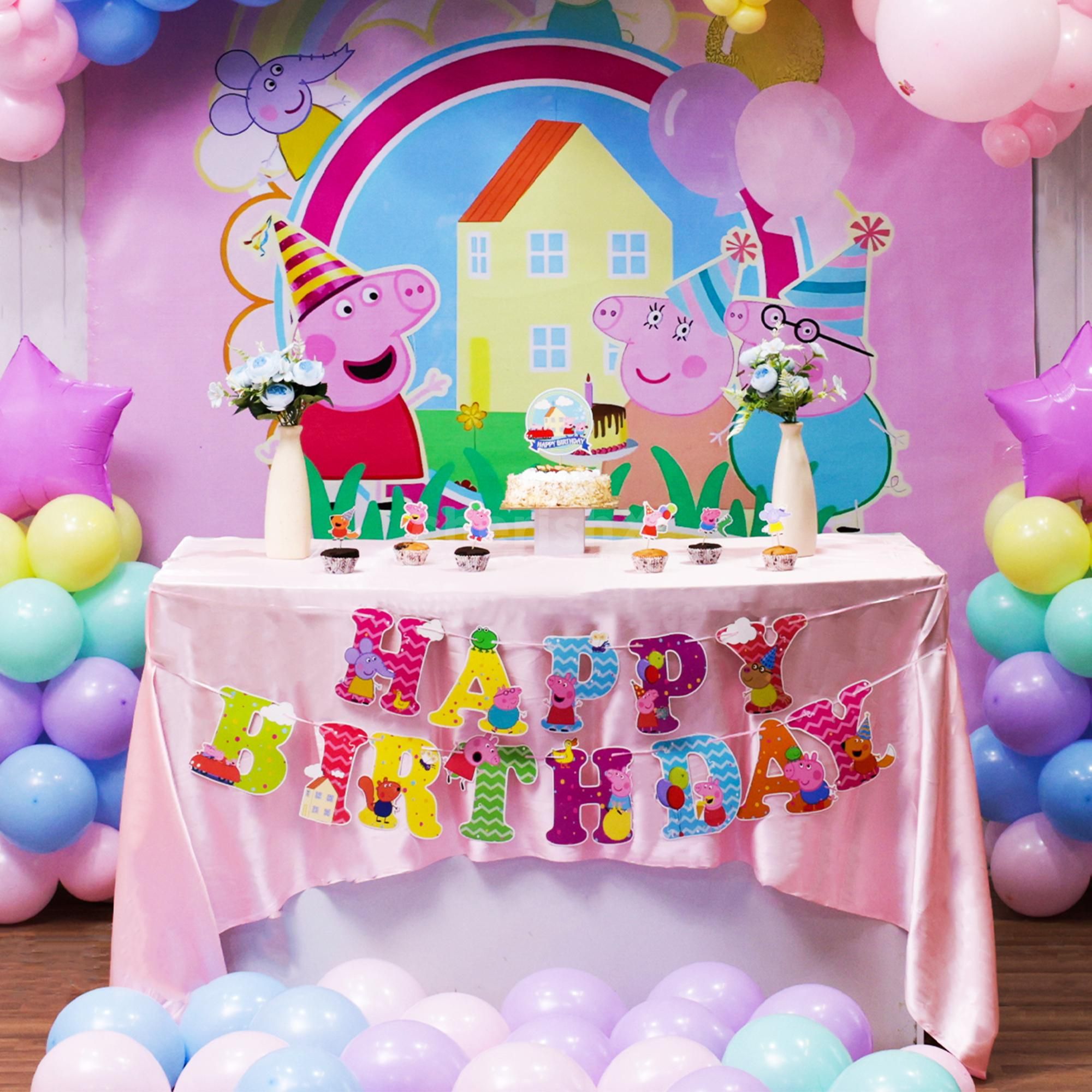 Peppa pig kids theme decor