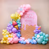 Ice-cream cone foil balloon captures the magic of childhood through glitter