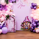 Delicate paper butterflies in the decor add lightness and elegance